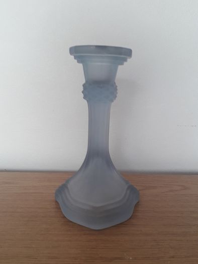 CANDLESTICK - Art Deco - Frosted Glass