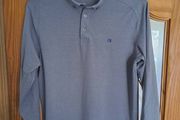 Calvin Klein Golf grey long sleeve men's polo shirt size M Postage included