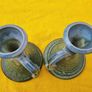 Vintage Stoneware Jackson Pottery Larger Candle Holders Pair.  Kilkenny Irish Studio Art Image 3