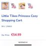 Little Tikes Trolley - Princess Cozy Shopping Cart Image 5