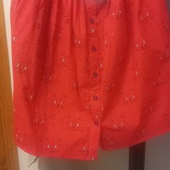 Cat print skirt