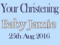 main image for ad Personalised christening baby banners