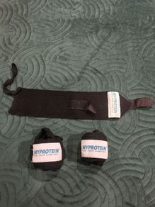 My protein gym strap and hand wraps.