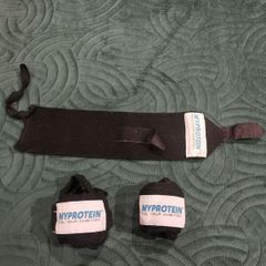 My protein gym strap and hand wraps.