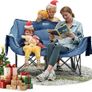 Portal Double Camping Chair Padded Folding Camping Sofa for Adults Large Quilted Love Seat Luxury Fodable Tub Chair Deluxe Moon Chair Collapsible Giant Festival Garden Lawn Picnic Load 272KG Image 4
