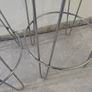 Two Grey and Chrome Bar Stools Image 4