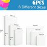 6 Set Blank Stretched Canvas Assorted Size Artist Canvas Multipack Canvases for Acrylic Oil Water Painting Image 4