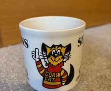 Vintage Suttons Coals 'Coal Cat' Mug