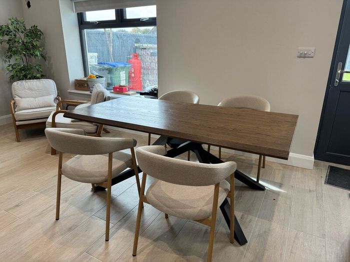6ft wooden dining table