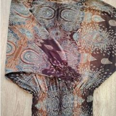 Brown Blouse   Size 12