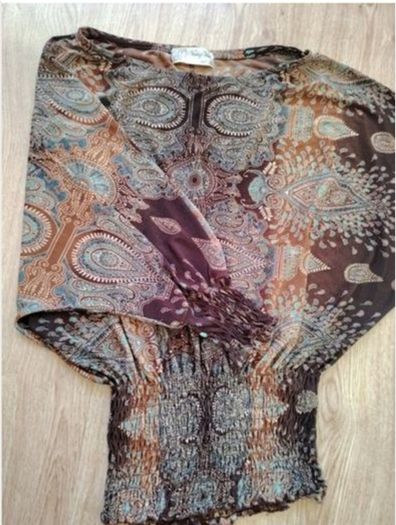 Brown Blouse   Size 12