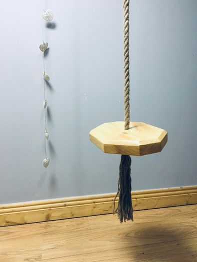 Kids swing, wooden indoor swing, handmade tree swing, children gift idea