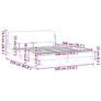 Bed Frame "Dover" Light Grey 180x200 cm Super King Velvet Image 4