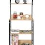 BRAND NEW Metal bookshelf multifunctional storage rack microwave oven shelf kitchen bathroom shelf household storage rack 60x40x125, 5cm Image 3
