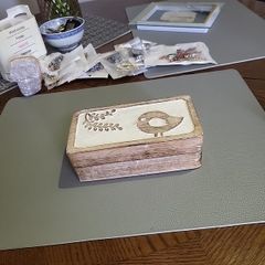 Trinket box  carved.