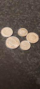 5 x coins,,,sold as is ,see pictures for condition, price includes post to anywhere in Ireland thank you, for the 5