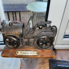 2 vintage metal cars
