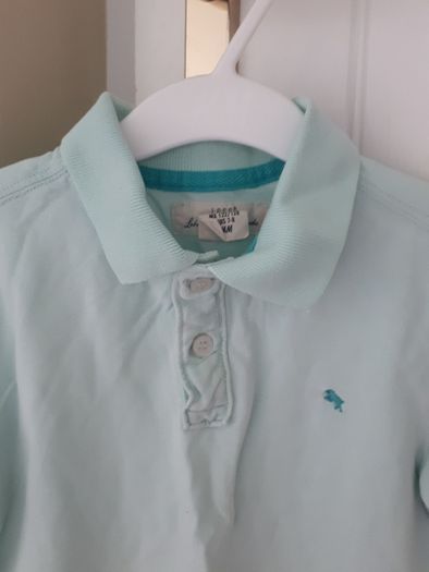 H&M sea green polo top