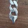 Big  chunky silver bracelet 925 Image 5