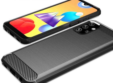 Shockproof Case For Samsung GALAXY A32 5G Carbon Fibre Effect Back Cover