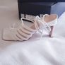 PLT White Lace Up Sandal - Size 3 Image 3