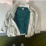 vintage cream/white jacket with comfy green inner part Image 2