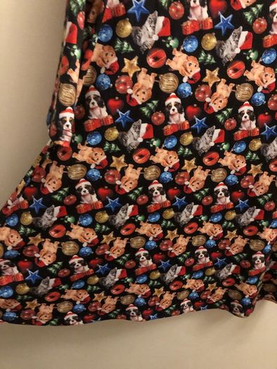Christmas puppy top/dress (age 11-12)