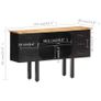 Sideboard 110x30x65 cm Solid Rough Mango Wood and Steel Image 2