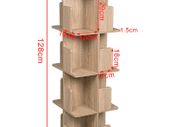 BRAND NEW Revolving bookcase 360-degree Rotating Solid Wood Bookshelf Children's Picture Book Shelf Floor Corner Shelf