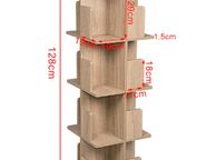 main image for ad BRAND NEW Revolving bookcase 360-degree Rotating Solid Wood Bookshelf Children's Picture Book Shelf Floor Corner Shelf