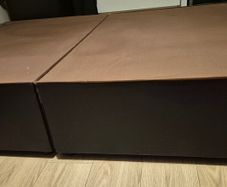 Double divan base and headboard and foam mattress