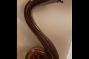 Vintage Murano-Style Glass Snake Sculpture