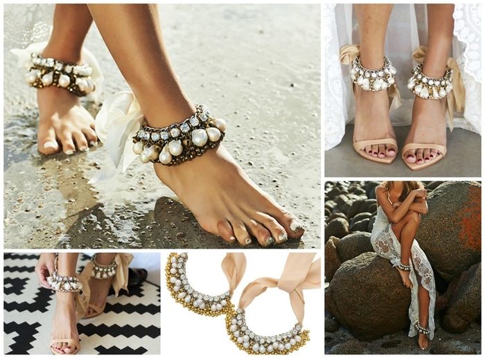 Stunning Wedding Boho Bride Laxmi Anklets