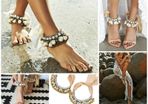Stunning Wedding Boho Bride Laxmi Anklets