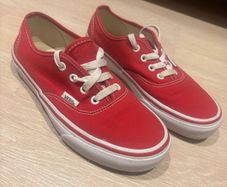Vans Authentic Red Excellent Condition size 38 EU