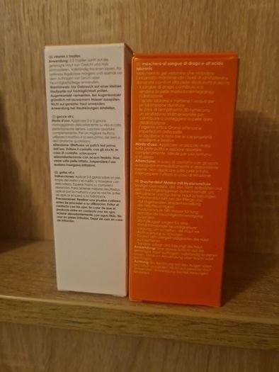 Rodial Dragon's Blood Hyaluronic Mask 50ml RRP 59E and Rodial Vit C drops 30ml.. Excellent for Hydration.  2 for 30e