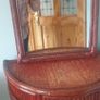 Half moon bamboo/cane style Hall table and mirror Image 4