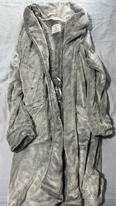 Primark grey fluffy dressing gown