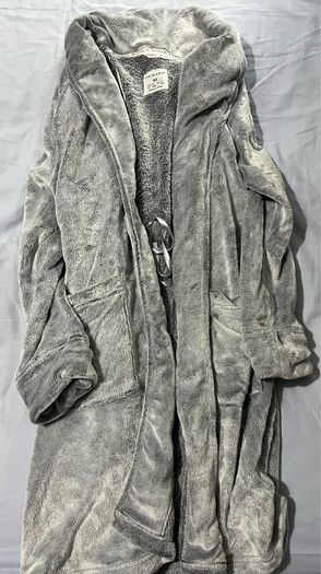 Primark grey fluffy dressing gown