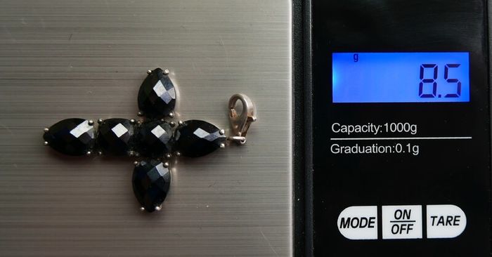 THOMAS SABO Sterling Silver Black Onyx Cross Charm Pendant