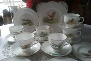 Tuscan 18 pieces Wild Fowl China Tea Wares