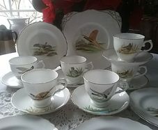Tuscan 18 pieces Wild Fowl China Tea Wares