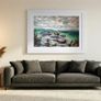 Murrisk, Emerald Seascape on Canvas, Fishing Boats Image 2