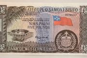 Western Samoa 5 Pounds Banknote