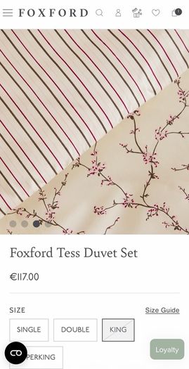 Foxford - Tess Duvet Set - King
