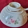 Antique Donegal Parian China Rose Chamber Stick / Pillar Candle Holder Made In Ireland Image 5
