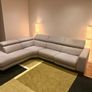 Michael Murphy Lubeck Grey Fabric LHF Corner Unit Electric Recliner in Excellent Condition Image 6