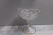 Cut Glass Footed Crystal Bonbon Dish