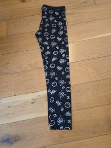Desigual black graffiti leggings