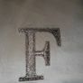 Initial F Cosmetic Bag Image 3